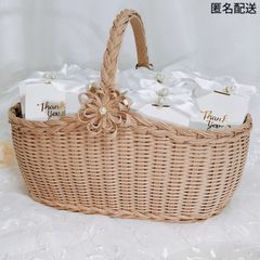L プチギフト入れ かごバスケット ウェディング 受付 フラワーかご