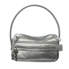Acne Studios(アクネストゥディオズ) Camero Party Grainy Metallic カメロ パーティー グレイン メタリック A10460- シルバー 肩掛け ワンショルダー バッグのサムネイル