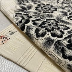 nas_152 夏帯 九寸 絽 名古屋帯 京都 西陣織 正絹 仕立て込み 新品