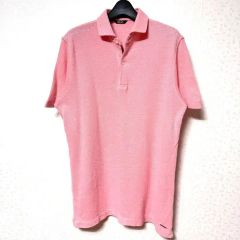 良品 イングランド製 JOHN SMEDLEY S コットンポロシャツ ピンク
