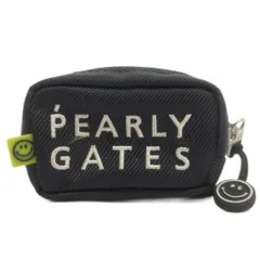 パーリーゲイツ PEARLY GATES ボールポーチ ゴルフ ミニ 刺繍 ロゴ 紺 ネイビー 小物入れのサムネイル