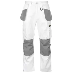 ダンロップ メンズ ボトムス カジュアルパンツ パンツ Dunlop On Site Trousers Mens WhiteGrey ホワイトのサムネイル