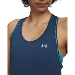 アンダーアーマー レディース トップス タンクトップ Under Armour Knockoutank Top Womens Wham Blue ブルーのサムネイル