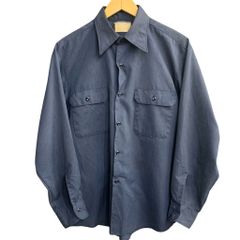 ATLAST&CO オープンカラー ワークシャツ ボックス 15 1/2 グレー