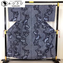 単衣 付下げ 刺繍柄 地紙に花模様 金駒刺繍 薄裏柳色 K-6008 - メルカリ
