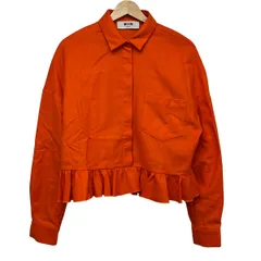 MSGM(エムエスジィエム) 長袖シャツブラウス サイズ42 L レディース - オレンジ フリルのサムネイル