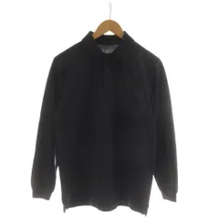イネドオム INED HOMME ポロシャツ S 紺 ネイビー 長袖 無地 ポケット /RR ■GY99のサムネイル