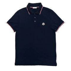 MONCLER ポロシャツ ネイビー 襟ライン 新品 - メルカリ