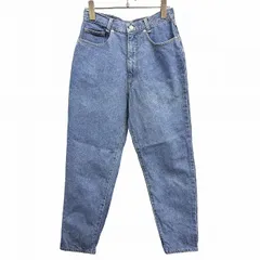 【中古】[印象B] CONRON コンロン テーパードデニムパンツ / ジーンズ / ジーパン レディース LL XL 13号(69cm) ブルー 青 綿100% 無地 古着 ジップフライのサムネイル