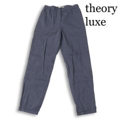 Theory luxe リネン イージーパンツ ストレッチ 濃紺 麻62% M - メルカリ
