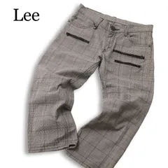 Lee リー 08834 グレンチェック★ ジップ ストレッチ シンチバック クロップド パンツ Sz.30 メンズのサムネイル