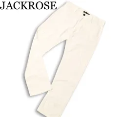 JACKROSE ジャックローズ 通年★ スリム スキニー ツイル パンツ Sz.L メンズ 白のサムネイル