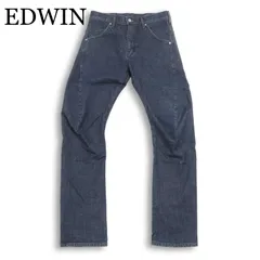EDWIN エドウィン 【EF03】 E-FUNCTION 立体裁断 ストレッチ インディゴ デニム パンツ ジーンズ Sz.S メンズ 日本製のサムネイル