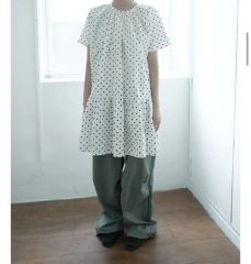最終値下げ❗️美品＊js luxe【SOIL】ボイルドットフリル スモック