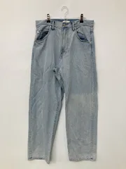 WYM ウィムバイリドム デニムパンツ MEDIUM スカイブルー フルレングス 無地 ワイド・ルーズ スタンダード ストレート レギュラー ヴィンテージ メンズ