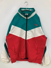 VISION STREET WEAR ヴィジョンストリートウェア ナイロンジャケット LL 無地 バックプリント ブランドロゴ フードなし メンズ レディース