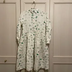 55　オールドマンズテーラー R&D.M.Co-　ワンピース　リネン　麻　LINEN　ホワイト オフホワイト アイボリー 白 シロ　緑　グリーン　GREEN　ミドリ　お呼ばれ　デート　オフィスカジュアル　食事会のサムネイル