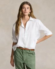 美品♡近年品 ラルフローレン リネンシャツ 長袖 ストライプ ポニー 