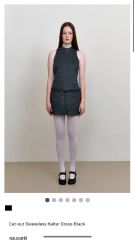 pium ピウム カットアウトクロスティアードワンピース ピンクチェック