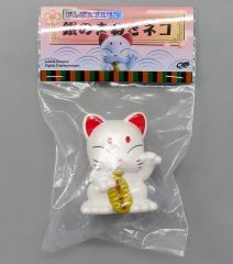 中古】フィギュア 銀のまねきネコ 「がんばれゴエモン」 ソフビ