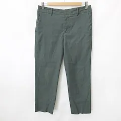 ユナイテッドアローズ UNITED ARROWS クロップドパンツ 綿 リネン 緑 グリーン 40