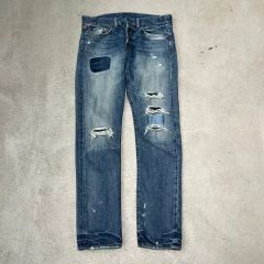 MINDSEEKER マインドシーカー ペイント ダメージ加工 デニムパンツ