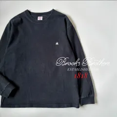 BROOKS BROTHERS / USAコットンジャージー ヘビーウェイト ゴールデンフリースロゴ ロングスリーブ Tシャツのサムネイル