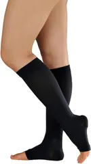 アルケア ALCARE アンシルク・3 ハイソックス つま先なし  弾性ストッキング Ansilk-3 Calf Stockings Elastic Stockings LLサイズ  18631 -