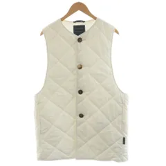 ラベンハム LAVENHAM L'ECHOPPE別注 英国製 Big Quilt Gillet 中綿ベスト キルティング ナイロン アウター L 白 ホワイト SLJ40121 /AN34 ☆AA★のサムネイル
