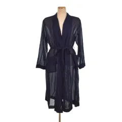 6 ROKU BEAUTY&YOUTH B&Y ロク ビューティーアンドユース SUKE COAT ガウンコート ロング コットン 36 紺 ネイビー 8625-260-0172のサムネイル