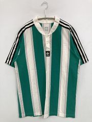adidas Originals パイル地 ポロシャツ ホワイト グリーン - メルカリ
