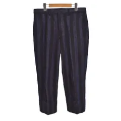 コムデギャルソンオムプリュス COMME des GARCONS HOMME PLUS AD2011 テーパード デニムパンツ ジーンズ ストライプ S 紺 ネイビー PI-P079のサムネイル