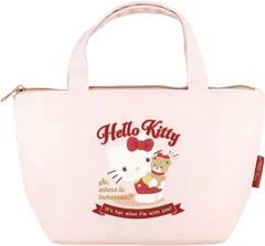 サンリオ SANRIO 保冷帆布ランチバッグ バッジロゴ ハローキティ キティちゃん お弁当箱入れ お弁当袋 ランチトート SR-5535834KT サンリオキャラクターズ