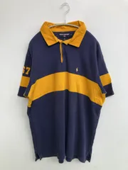 POLO SPORT ポロスポーツ ポロシャツ XL ボーダー柄 ワンポイント ブランドロゴ 半袖 メンズ レディース