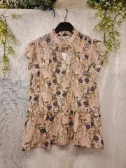 marimekko KOHTALOAURINGON ALLA 半袖ブラウス42 - メルカリ