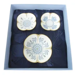 ウェッジウッド WEDGWOOD 希少 美品 世界50点限定 SCALLOPED BOWL SET スカロップト ボウル セット サイン入り 食器 皿 花柄 青 ブルーのサムネイル
