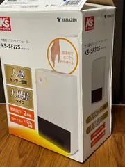 【美品】山善 大風量セラミックファンヒーター KS-SF22S(W) ホワイト 人感センサー付 箱・説明書有 YAMAZEN　検（DSF-S121　ケーズデンキ　K's　家電量販店オリジナルモデル）のサムネイル