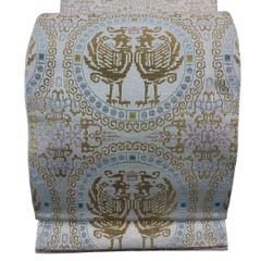 美品】龍村光峯 縞蒔絵宝匡文 本袋帯 龍村光翔製(二代目龍村平蔵