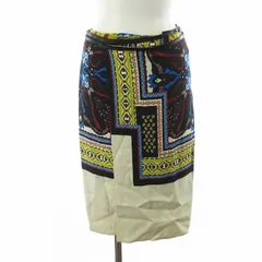エトロ ETRO ラップタイトスカート ひざ丈 総柄 38 マルチカラー 132-18585-5593 /NQ ■MUのサムネイル