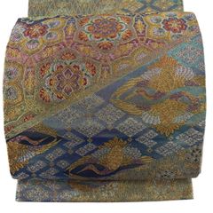 訪問着 身丈167cm 裄丈63.5cm S 袷 花井幸子 落款 貝合わせ 波 刺繍