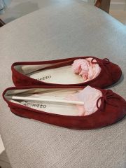 別注＜repetto(レペット)＞MANONマノン スウェードバレーシューズ