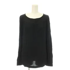 アーペーセー A.P.C. シャツ ブラウス S 黒 ブラック 長袖 ラウンドネック ギャザー /APのサムネイル