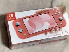 美品】NintendoSwitchライト コーラルピンク 箱 充電器付き - メルカリ