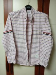 THOM BROWNE トムブラウンチェックシャツ トリコロール - メルカリ