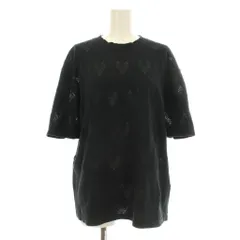 ンニット NKNIT ニット Tシャツ カットソー ハートメッシュ 半袖 2 黒 ブラック NKNIT24SS-N017 /KUのサムネイル