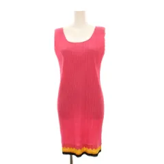 プリーツプリーズ PLEATS PLEASE イッセイミヤケ ワンピース ノースリーブ ミニ 3 ピンク プリーツ PP81-JK673 /YMのサムネイル