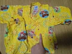 ミッキーマウス ハウス 浴衣 90 上下セット