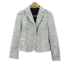 トゥービーシック ツイードジャケット アウター レディース 42サイズ ホワイト×ブラック TO BE CHIC 【中古】のサムネイル