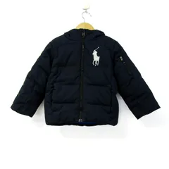 ポロバイラルフローレン ダウンジャケット ジャンパー アウター ビッグポニー キッズ 男の子用 4Tサイズ 紺 Polo by Ralph Lauren 【中古】のサムネイル