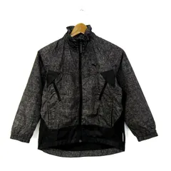 プーマ ウィンドブレーカー ジャンパー ジャケット アウター キッズ 男の子用 140サイズ グレー×黒 PUMA 【中古】